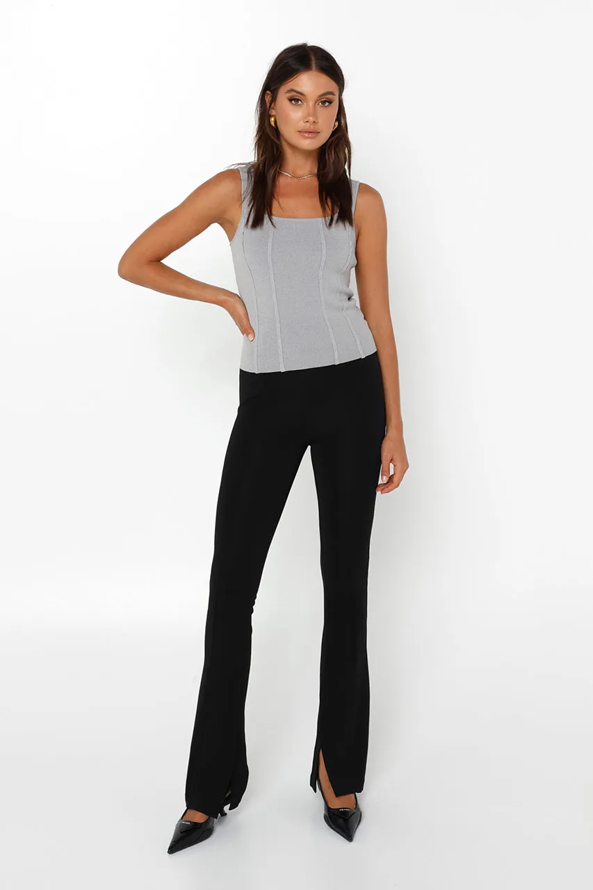 Karla Knit Top | Grey sold by Madison