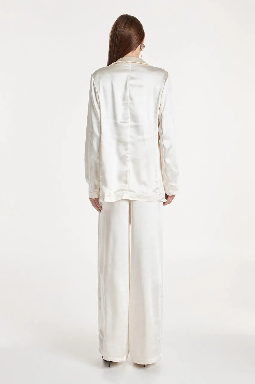 Michaela Blazer | Cream sold by Madison product image thumbnail 4