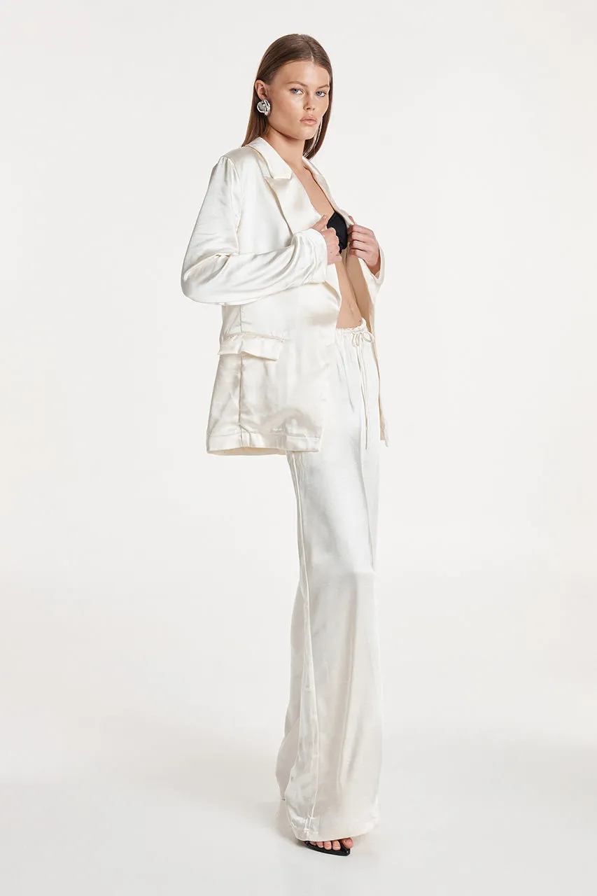 Michaela Blazer | Cream sold by Madison product image thumbnail 3