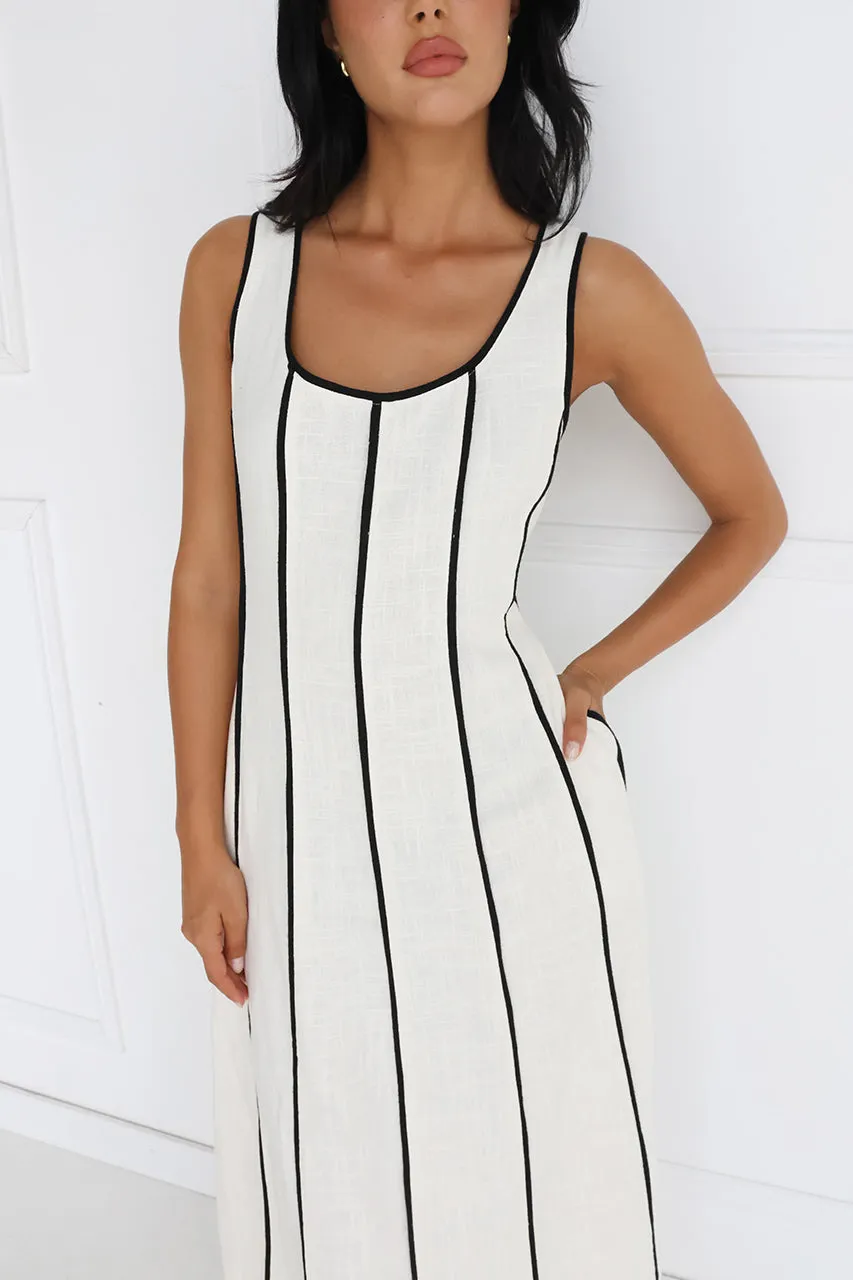 Louella Maxi Dress | White sold by Madison product image thumbnail 4