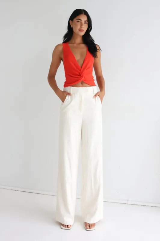 Brittney Knit Top | Red sold by Madison