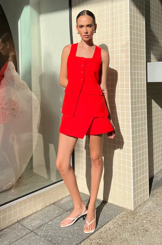 Vellah Vest | Red sold by Madison