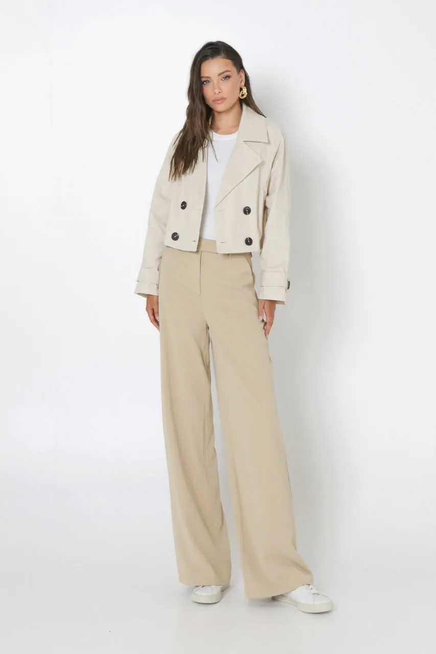 Eva Cropped Trench | Bone sold by Madison product image thumbnail 2