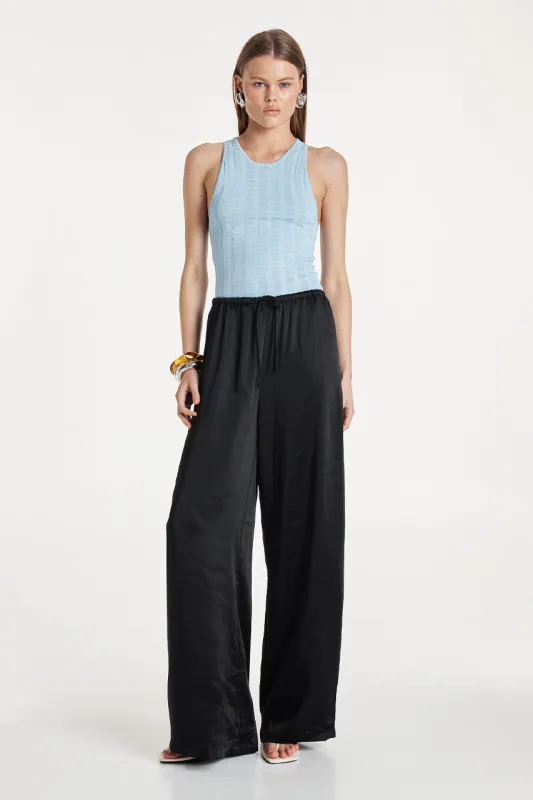Bordeaux Knit Bodysuit | Powder Blue sold by Madison