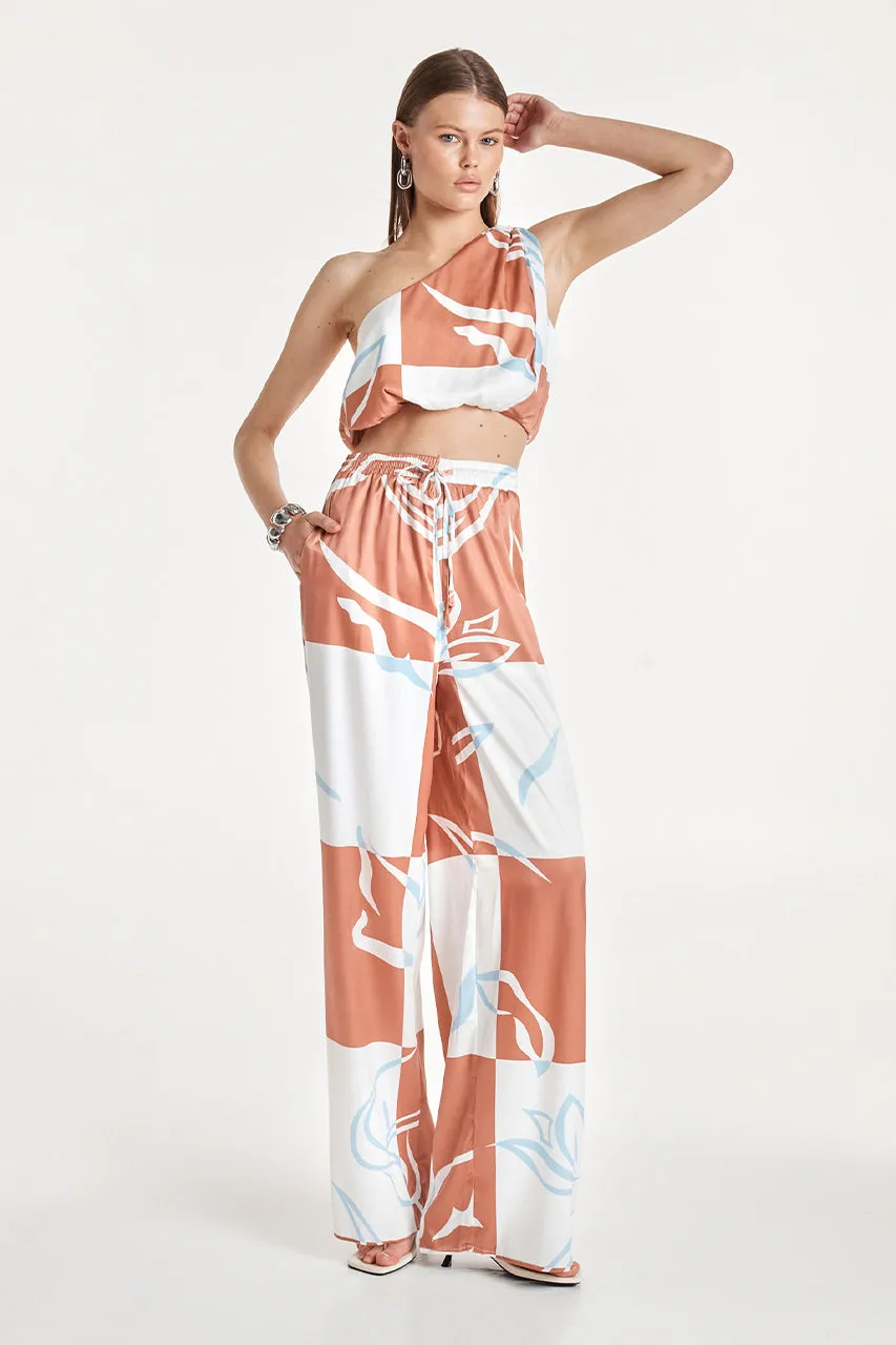 Helena Pants | Floral Check sold by Madison