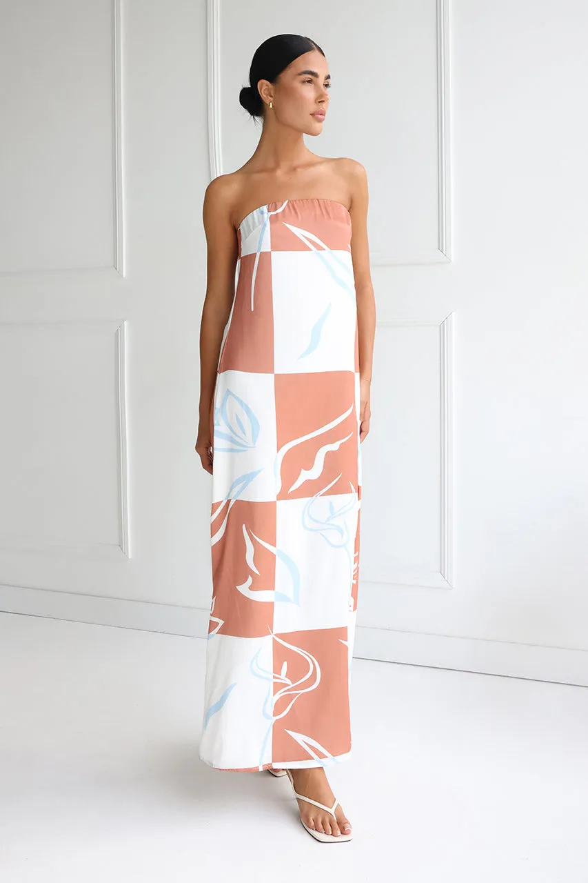 Delaney Maxi Dress | Floral Check sold by Madison