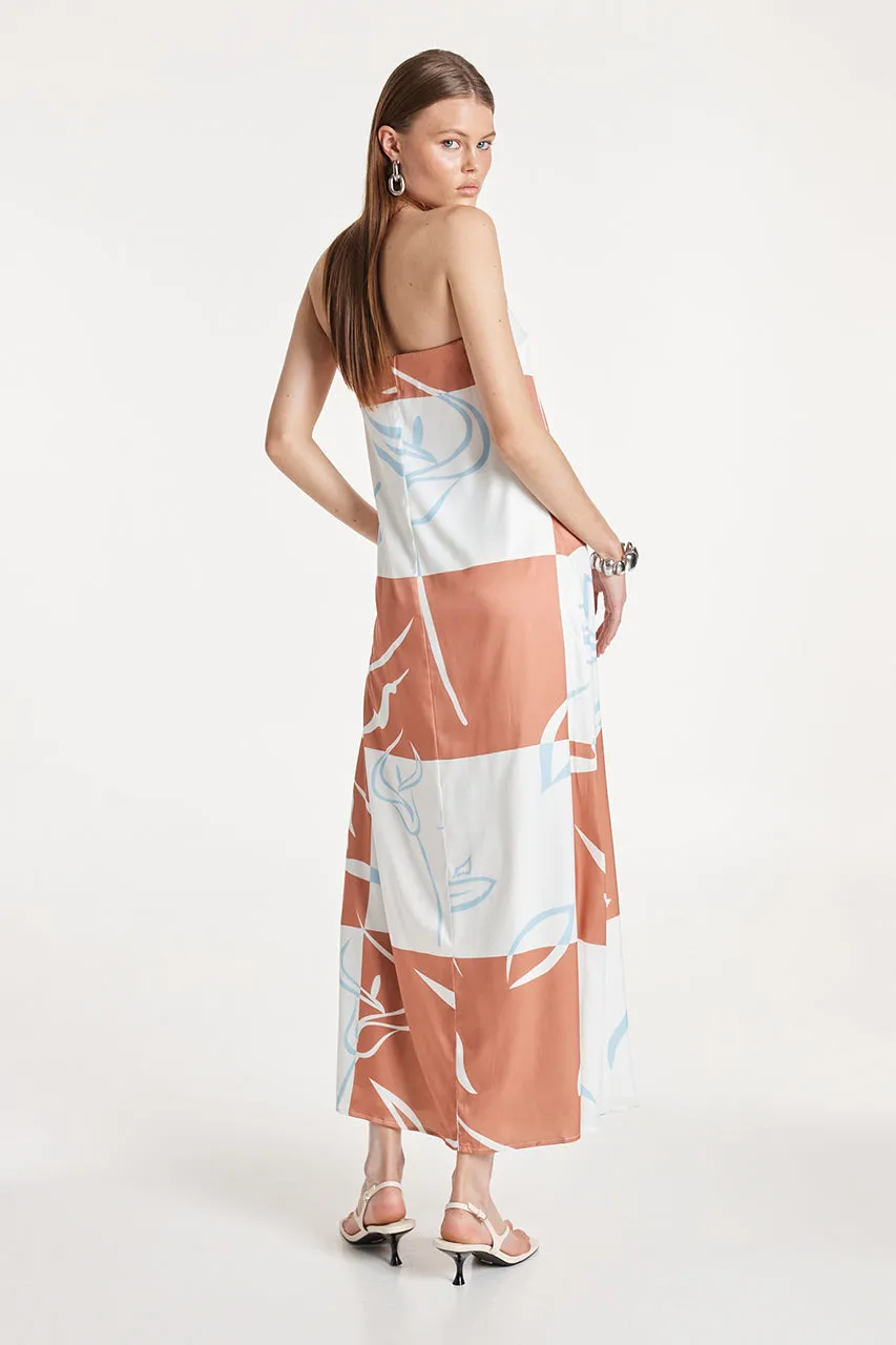 Delaney Maxi Dress | Floral Check sold by Madison product image thumbnail 4