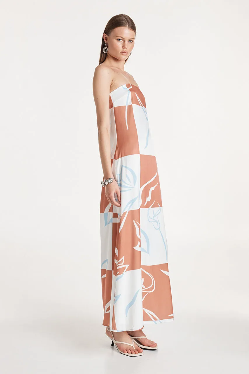 Delaney Maxi Dress | Floral Check sold by Madison product image thumbnail 3