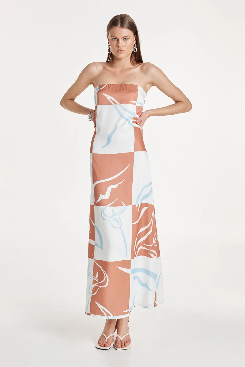 Delaney Maxi Dress | Floral Check sold by Madison product image thumbnail 5