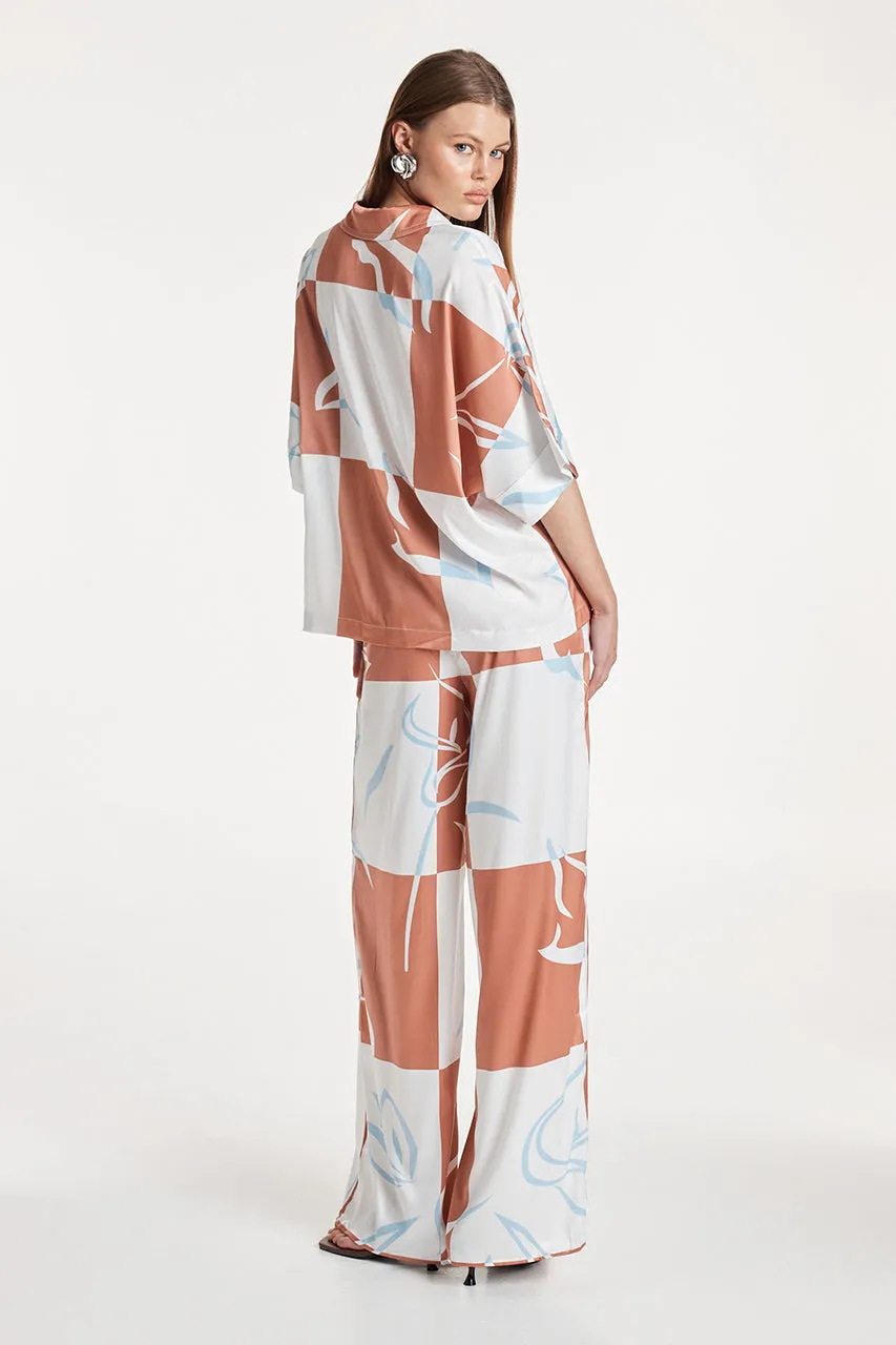 Irena Shirt | Floral Check sold by Madison product image thumbnail 3