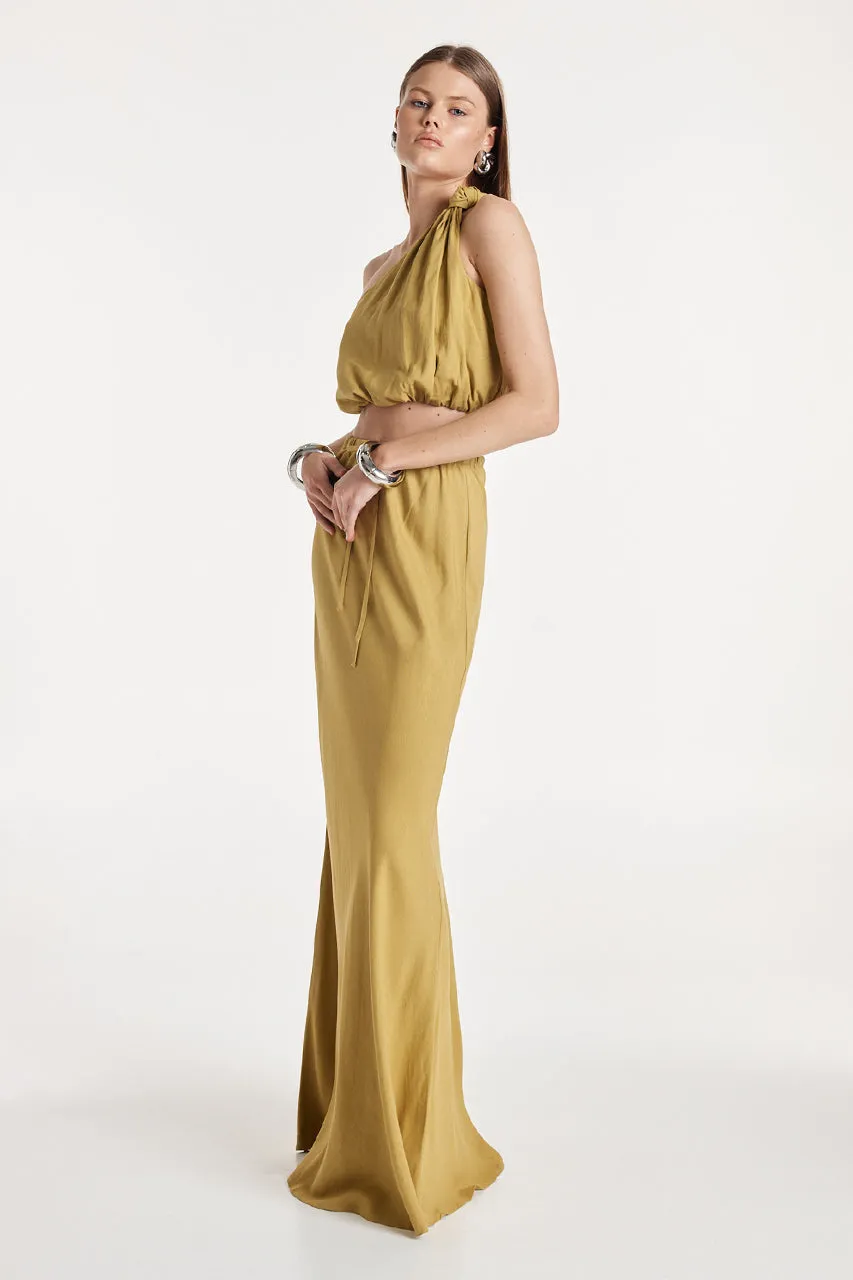Albi Maxi Skirt | Mustard sold by Madison product image thumbnail 3