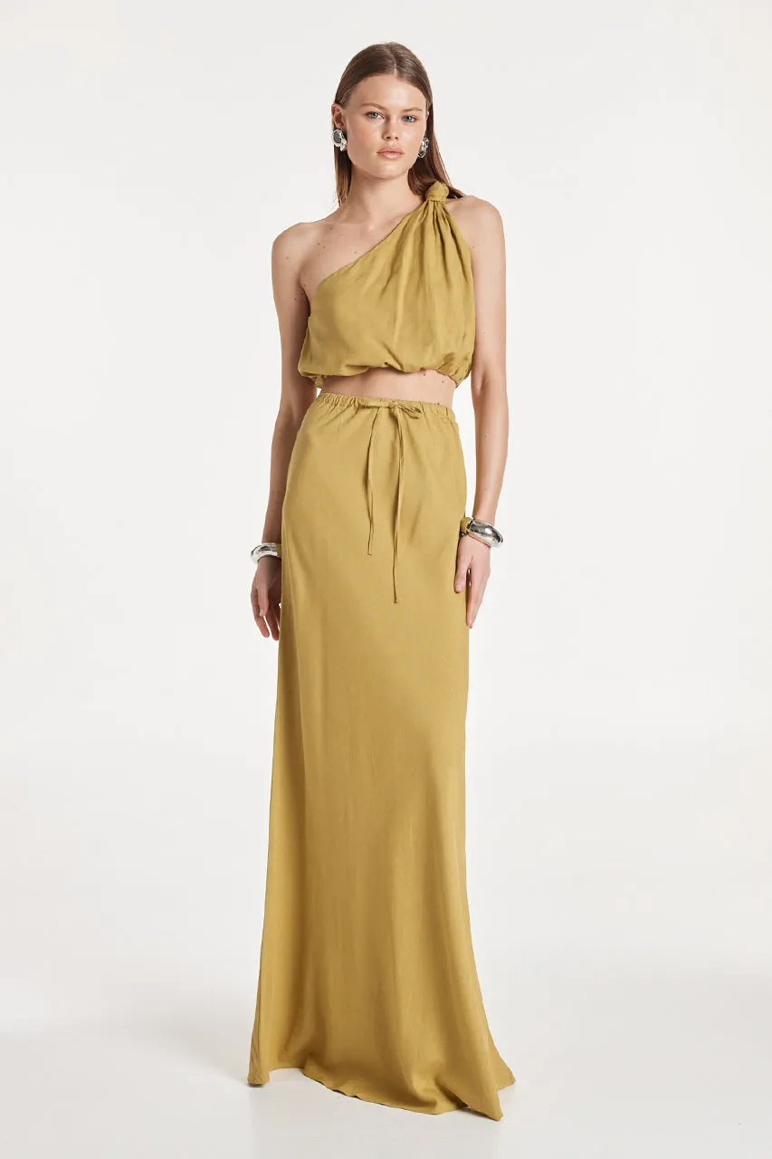 Albi Maxi Skirt | Mustard sold by Madison product image thumbnail 5