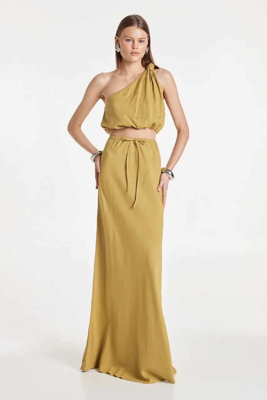 Albi Maxi Skirt | Mustard sold by Madison product image thumbnail 2
