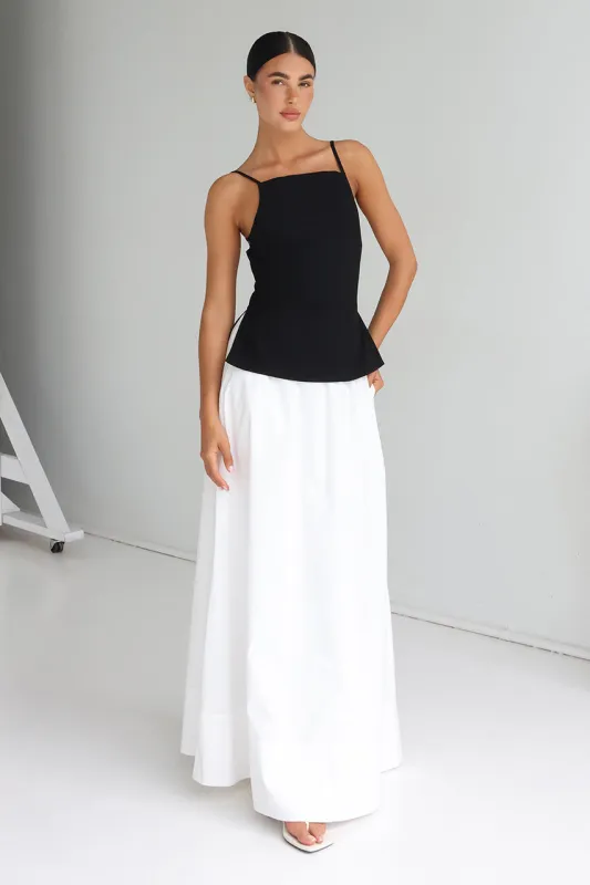 Lopez Maxi Skirt | White sold by Madison