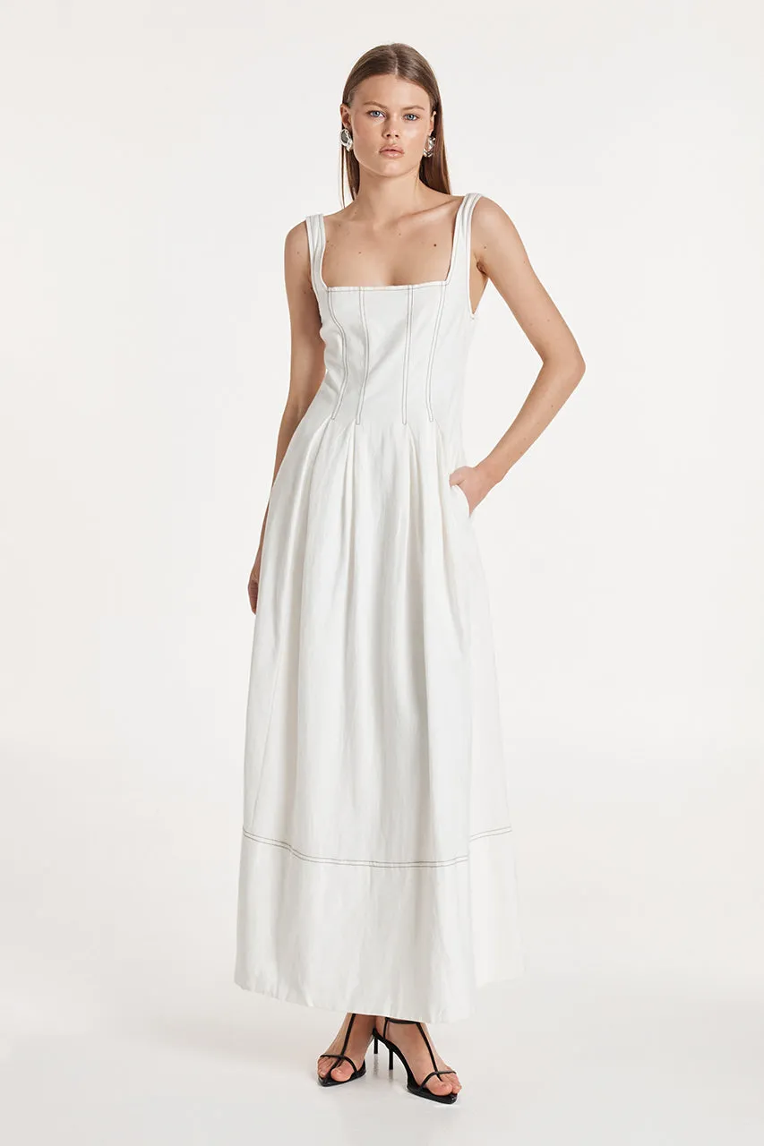 Paros Maxi Dress | White sold by Madison product image thumbnail 4