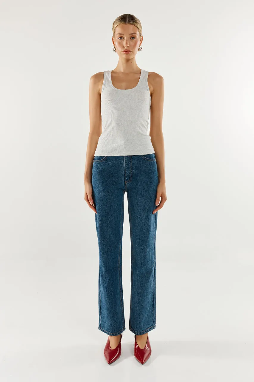 Elina Jeans | Mid Blue sold by Madison product image thumbnail 4