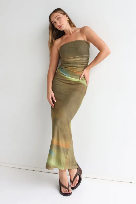 Caspain Maxi Dress | Forrest Mist sold by Madison