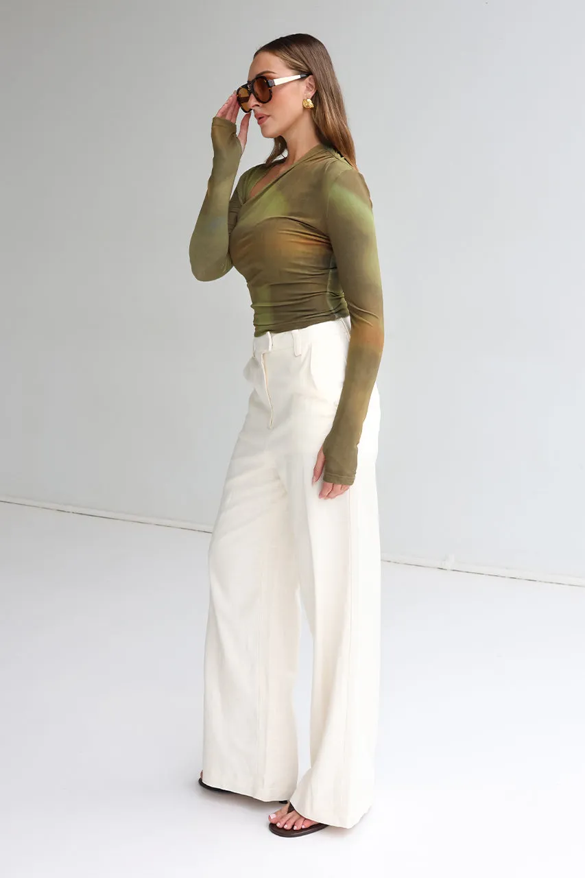 Laury Mesh Top | Forrest Mist sold by Madison product image thumbnail 2