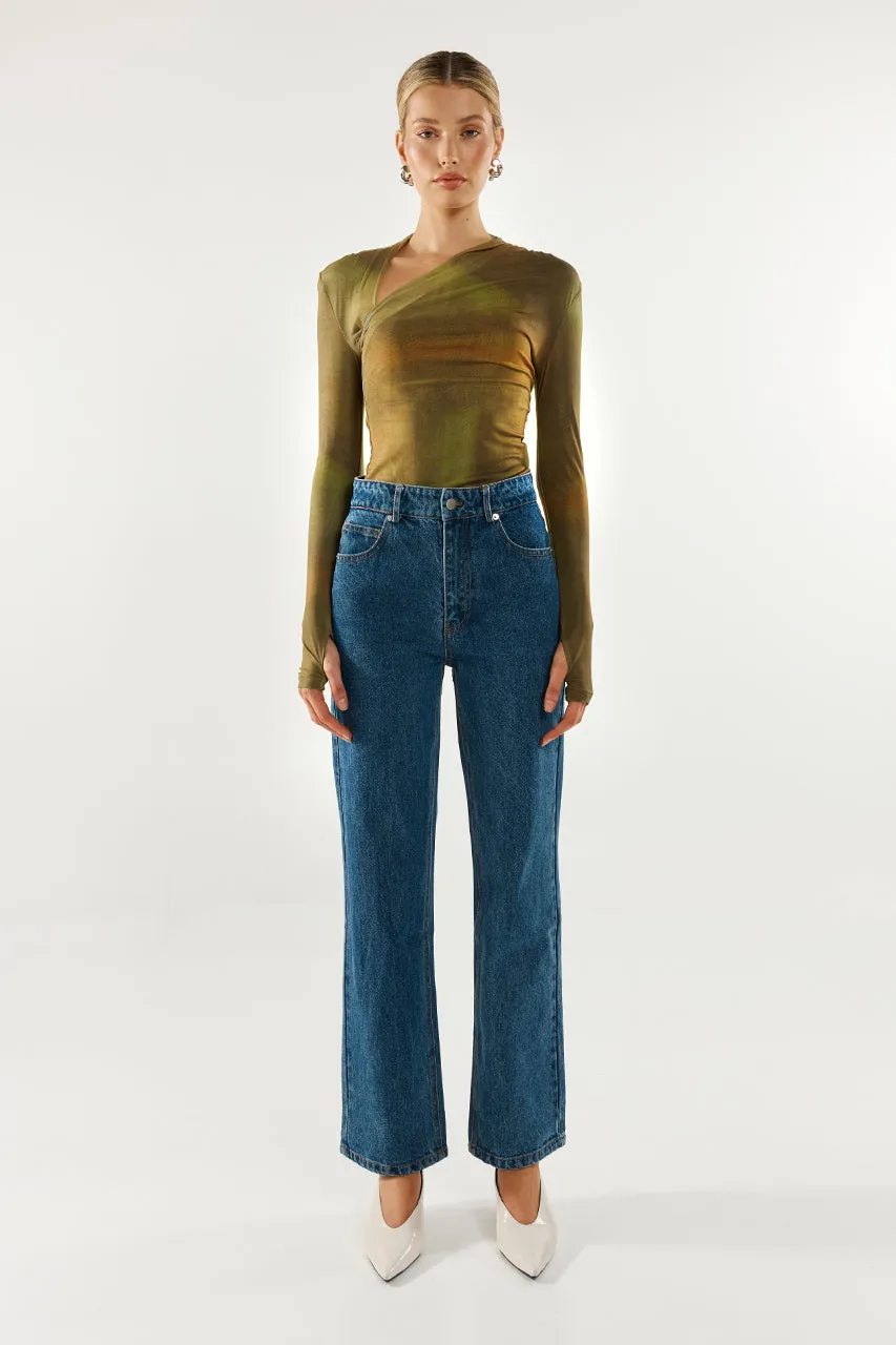 Laury Mesh Top | Forrest Mist sold by Madison product image thumbnail 4
