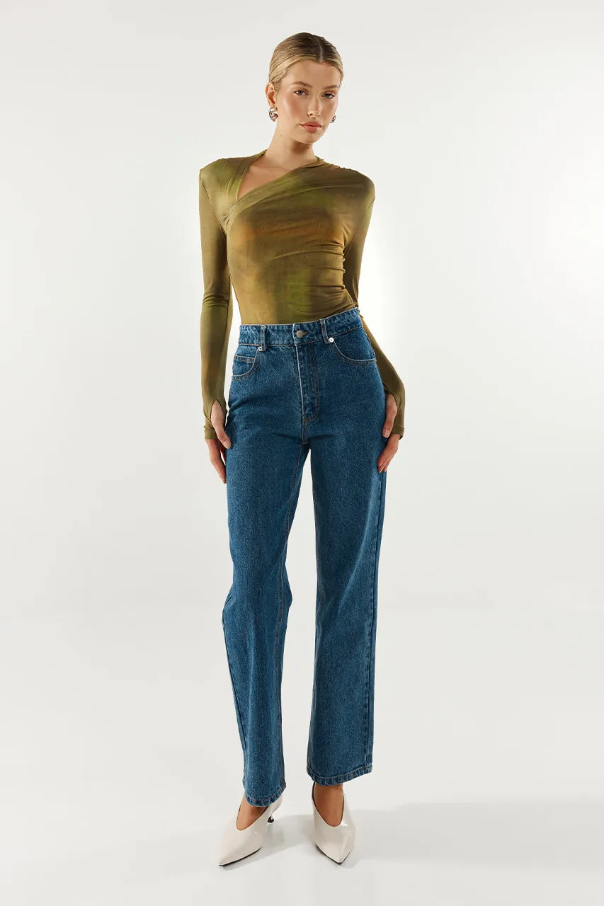 Laury Mesh Top | Forrest Mist sold by Madison product image thumbnail 3