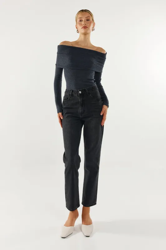 Frances Top | Charcoal sold by Madison