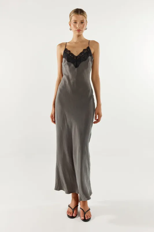 Amari Slip Dress | Slate sold by Madison