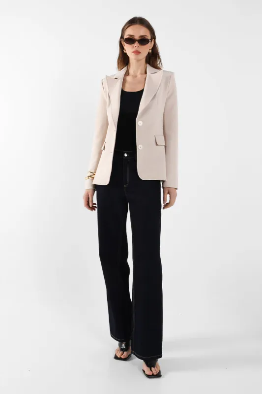 Vienna Blazer | Chalk sold by Madison