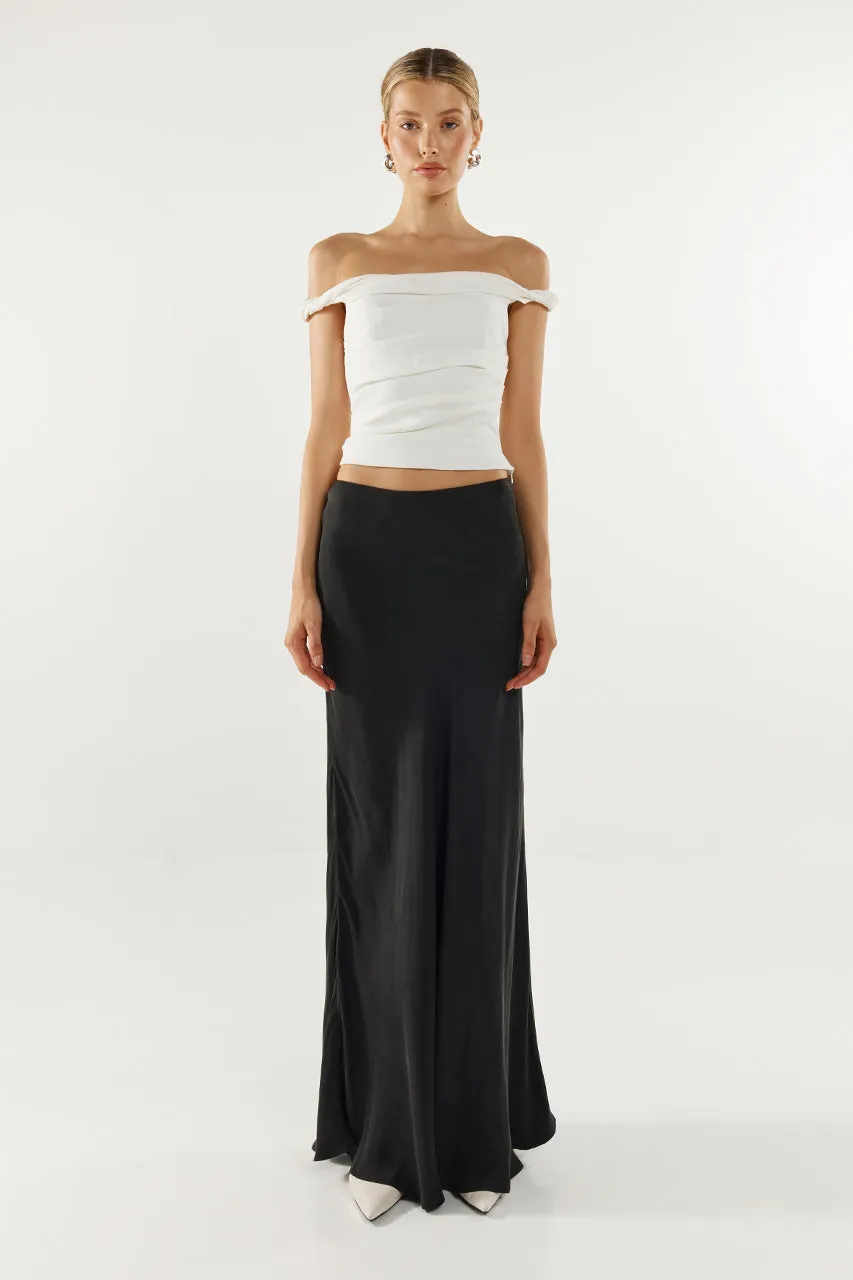 Rheia Maxi Skirt | Black sold by Madison