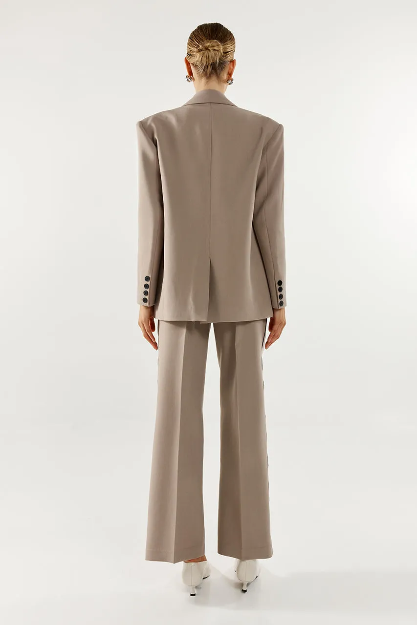Domenica Blazer | Taupe sold by Madison product image thumbnail 3
