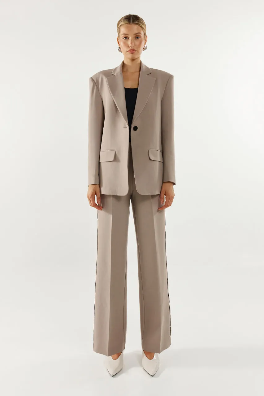 Domenica Blazer | Taupe sold by Madison