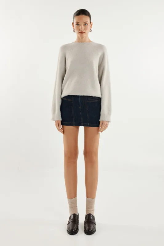 Angelina Knit Jumper | Grey sold by Madison