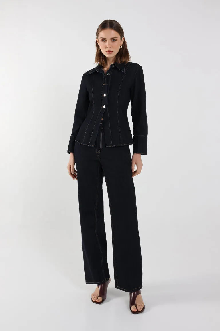 Bec Denim Shirt | Indigo sold by Madison product image thumbnail 4