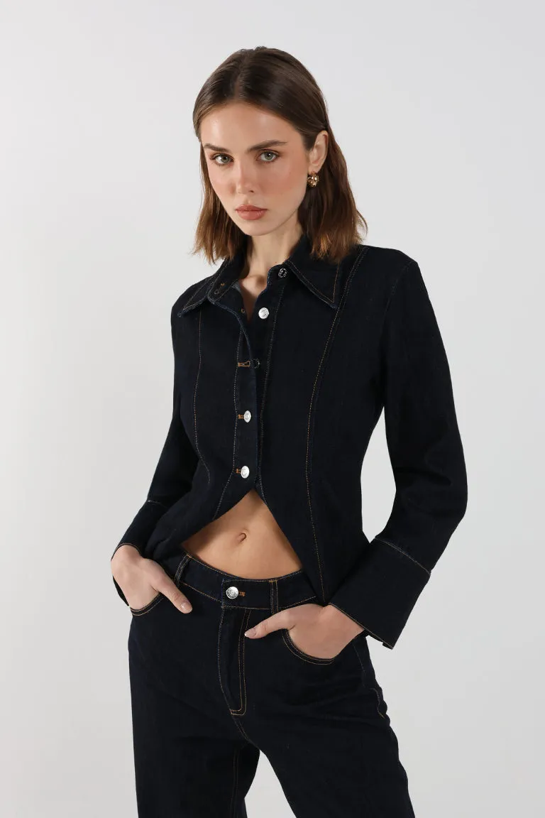 Bec Denim Shirt | Indigo sold by Madison product image thumbnail 5