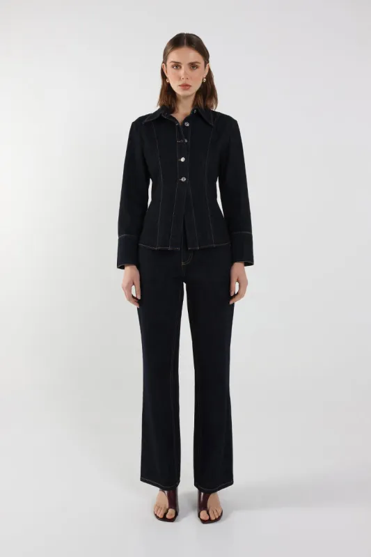 Bec Denim Shirt | Indigo sold by Madison