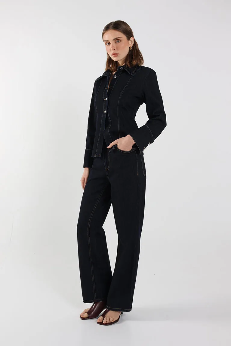 Bec Denim Shirt | Indigo sold by Madison product image thumbnail 2