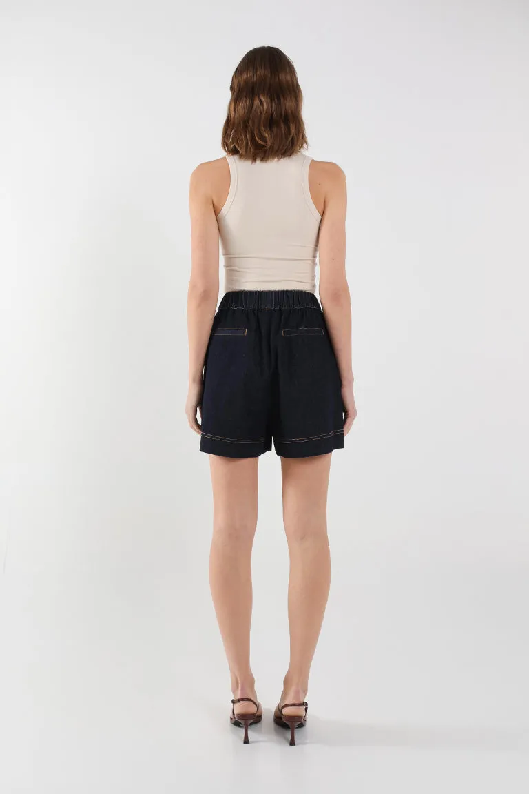 Mira Shorts | Indigo sold by Madison product image thumbnail 3