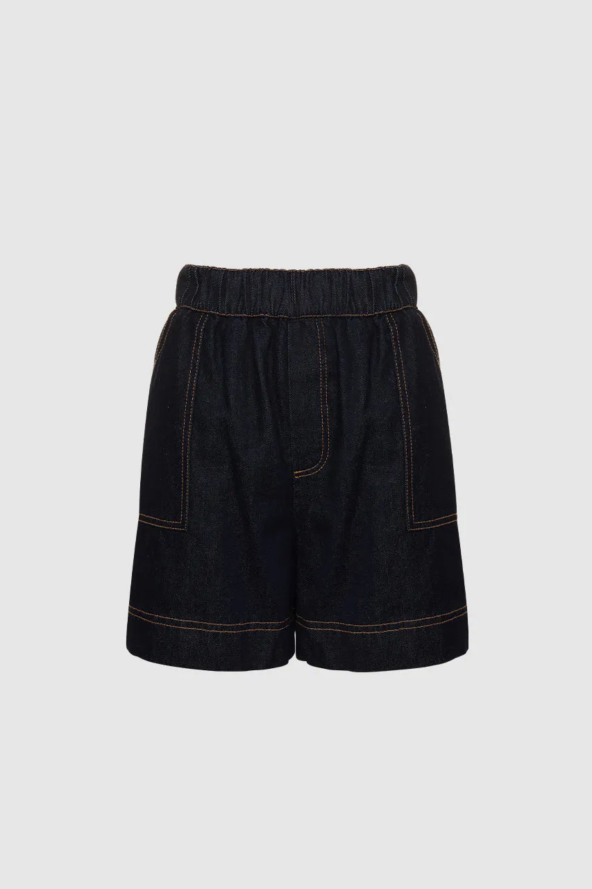 Mira Shorts | Indigo sold by Madison product image thumbnail 5