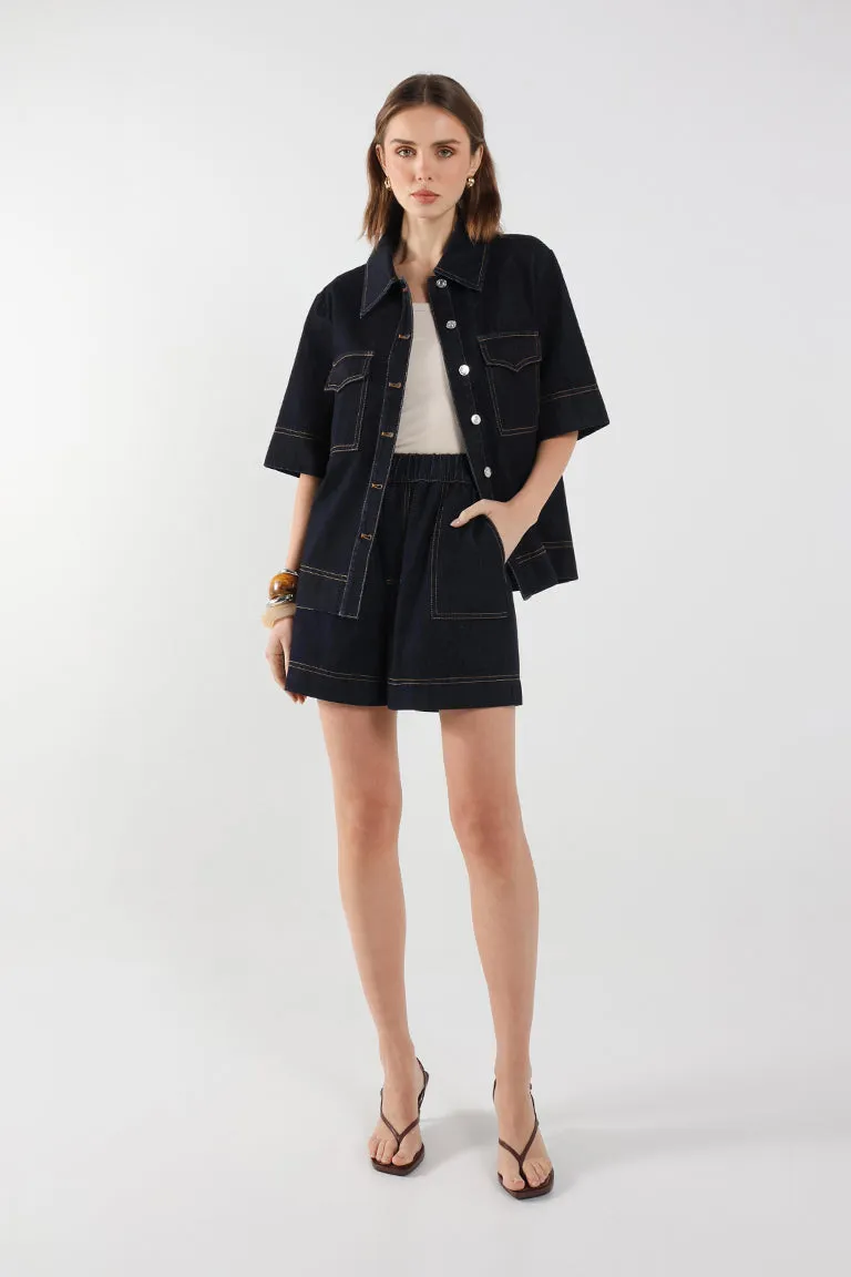 Mira Shorts | Indigo sold by Madison