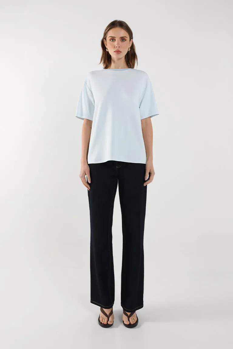 Boyfriend T-Shirt | Powder Blue sold by Madison product image thumbnail 2