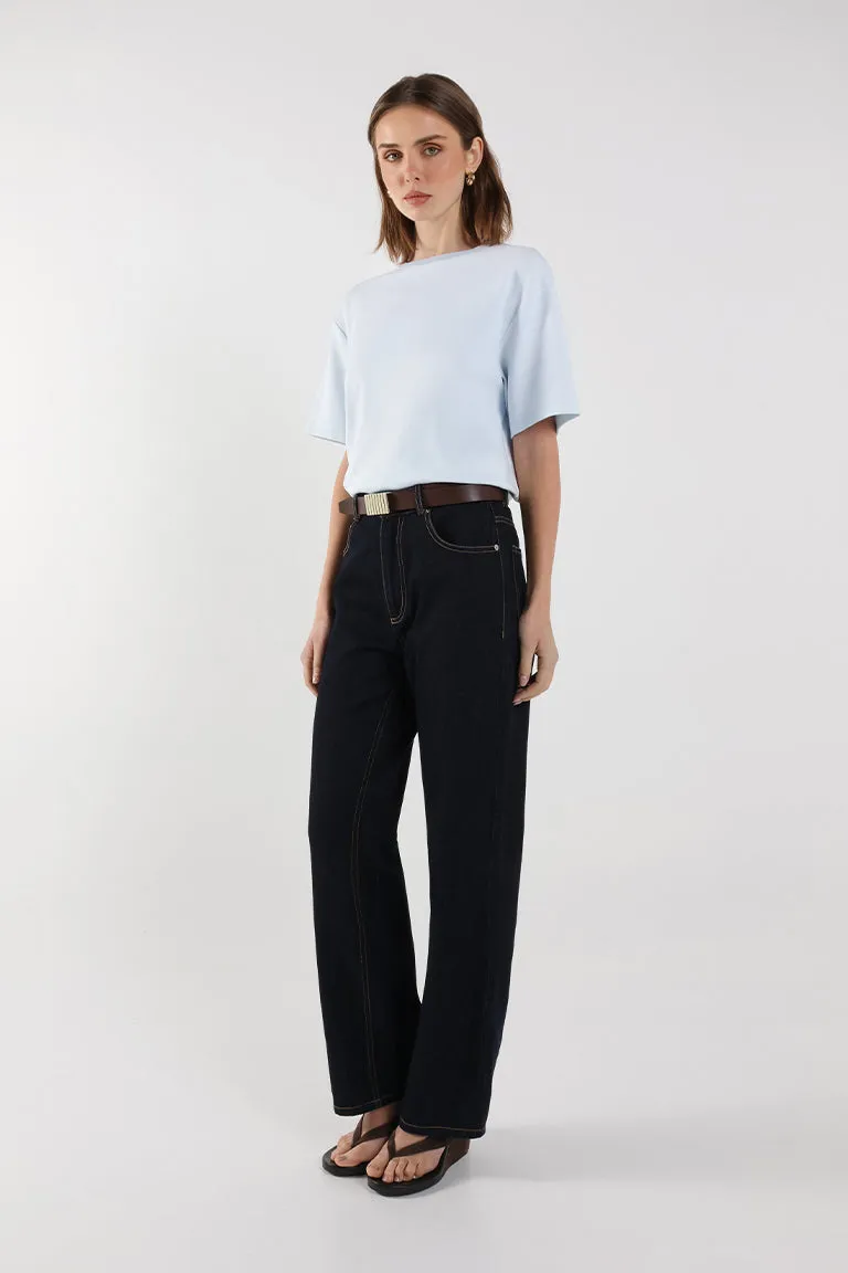 Boyfriend T-Shirt | Powder Blue sold by Madison product image thumbnail 3