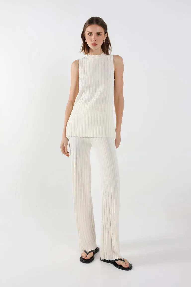Sweeney Knit Pants | Cream sold by Madison product image thumbnail 3