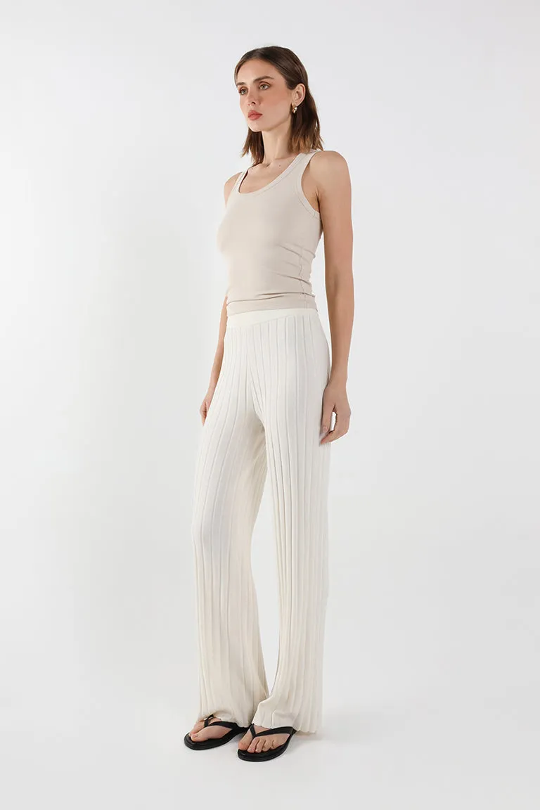 Sweeney Knit Pants | Cream sold by Madison product image thumbnail 4