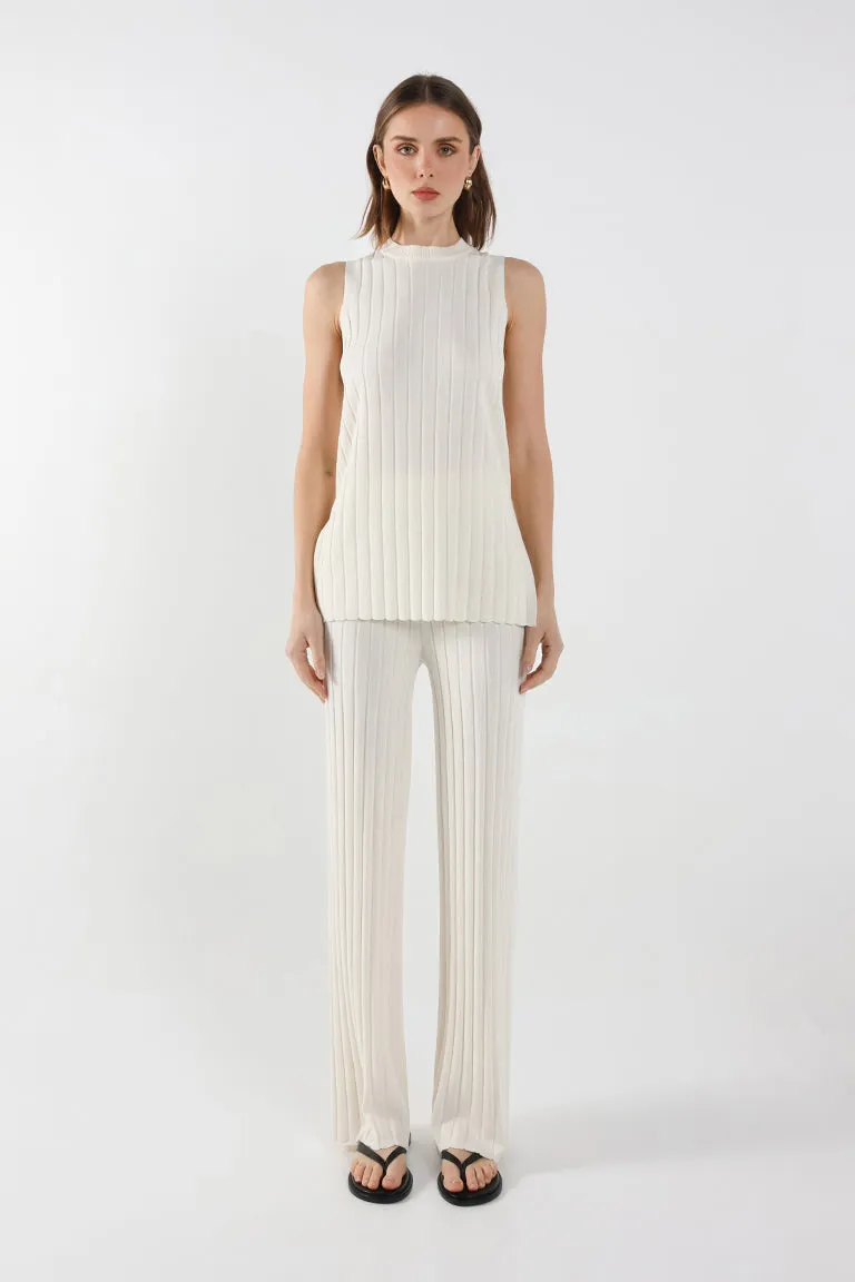 Sweeney Knit Tank - Cream sold by Madison