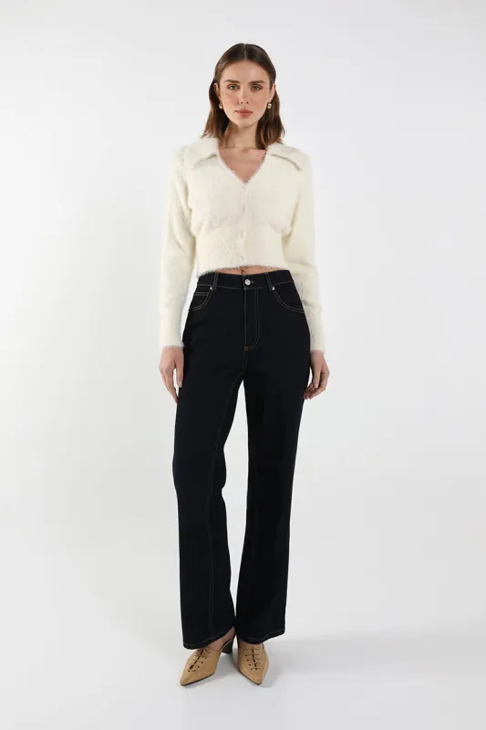 Lucy Knit Cardigan | Cream sold by Madison