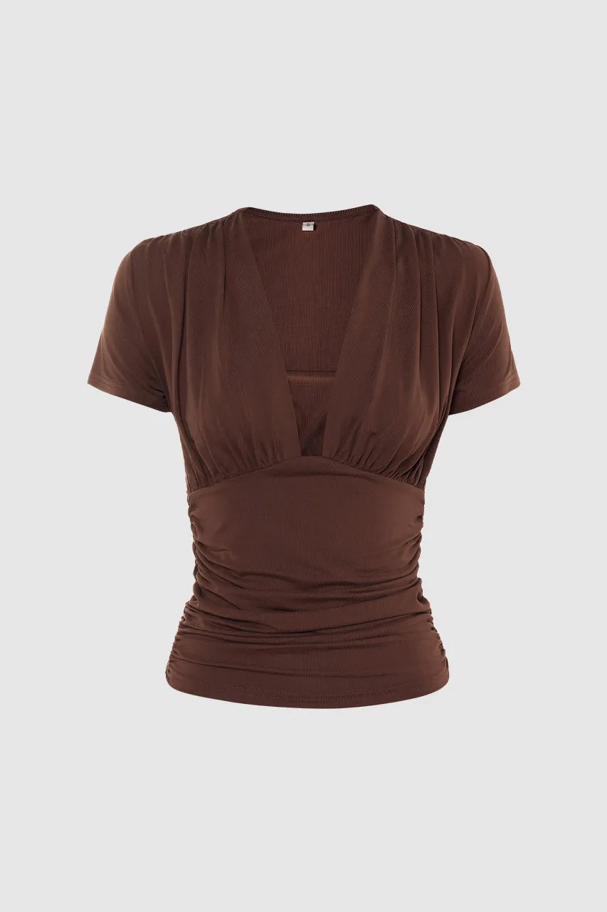 Caprice T-Shirt | Choc sold by Madison product image thumbnail 2