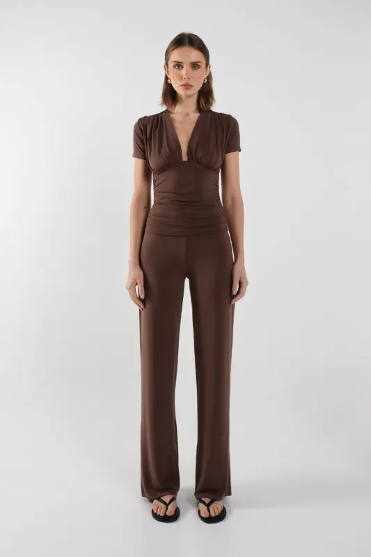 Ari Pants - Choc sold by Madison