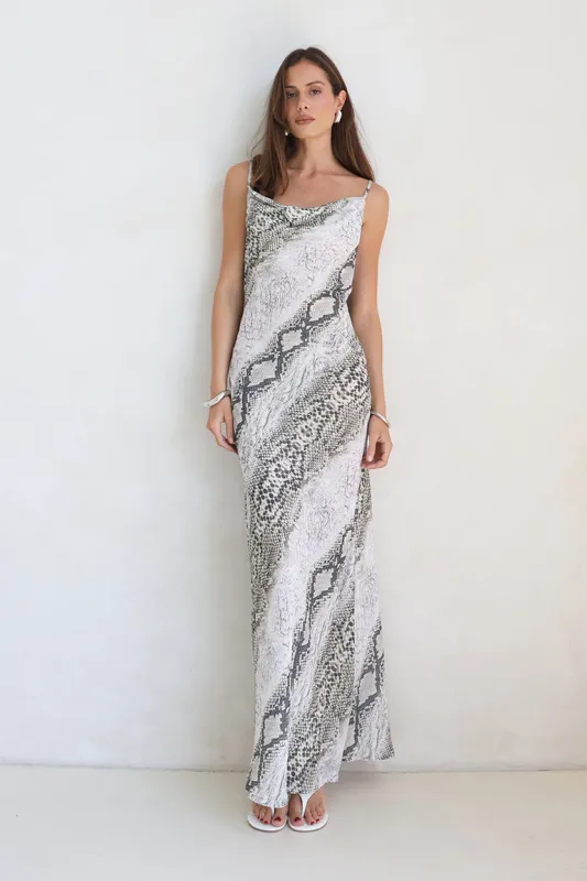 Fontana Maxi Dress | Snake sold by Madison
