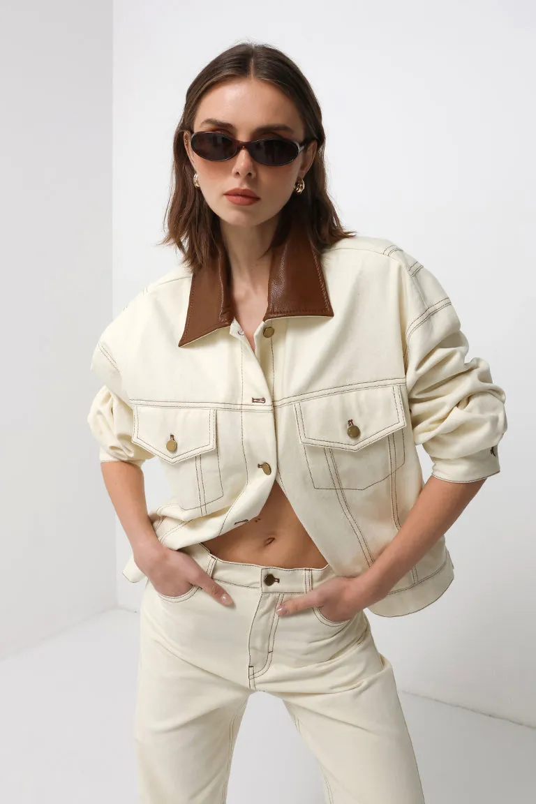 Cedar Jacket | Cream sold by Madison