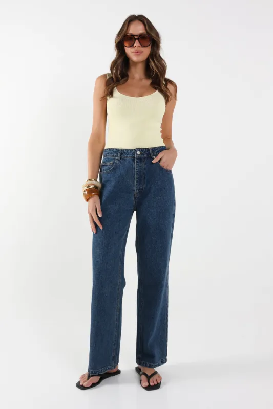 Elina Jeans | Mid Blue sold by Madison