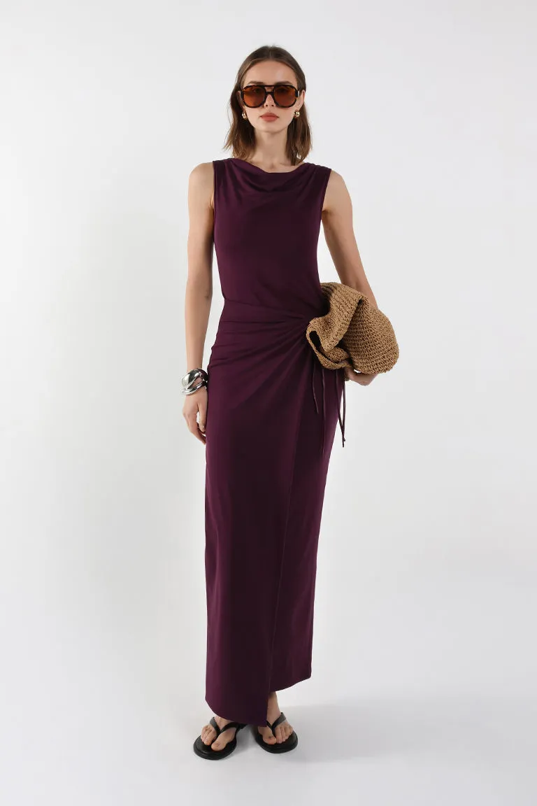 Evelina Maxi Dress | Plum sold by Madison product image thumbnail 3